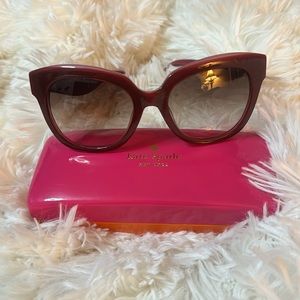 Kate Spade Burgundy Red Sunglasses